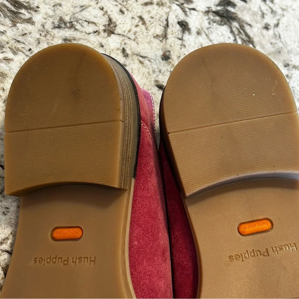 Hush Puppies‎ Bailey Slip-On size 11 women’s pink suede loafers